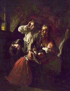 1848年以前の稲妻の閃光 作： Alexandre Antigna